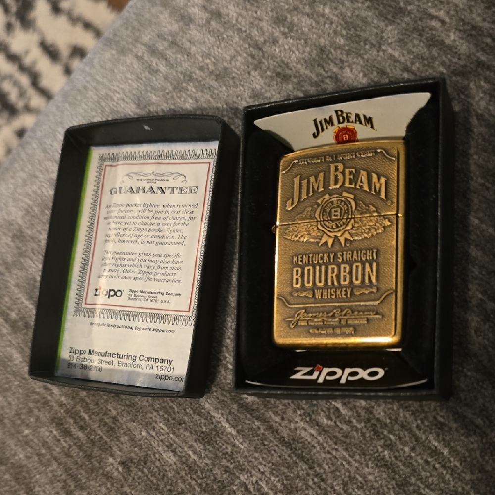 Zippo Jim Beam Label Emblem 254BJB